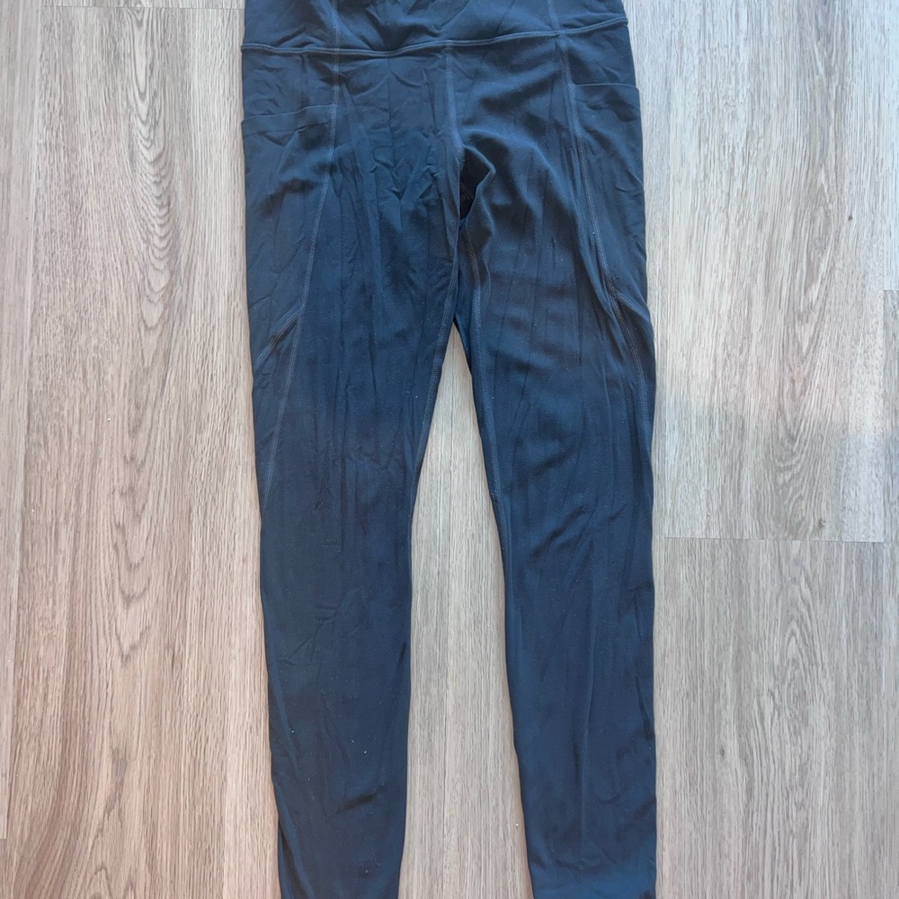 Athleta Beige High-Waisted Leggings